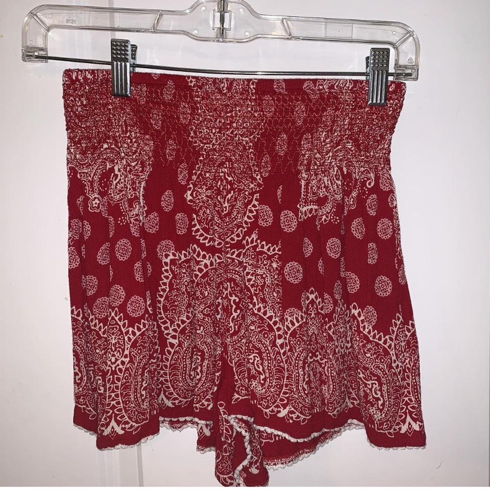 Altar’d State Red Bandanna Short